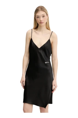 Satin Sleeveless Short Dress