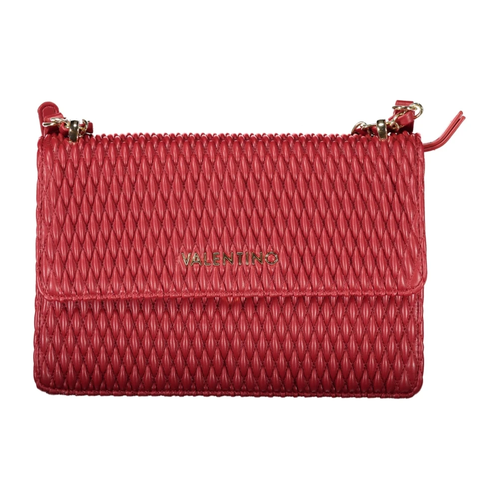 Valentino by Mario Valentino Rode Crossbody Kettingtas met Rits Red Dames