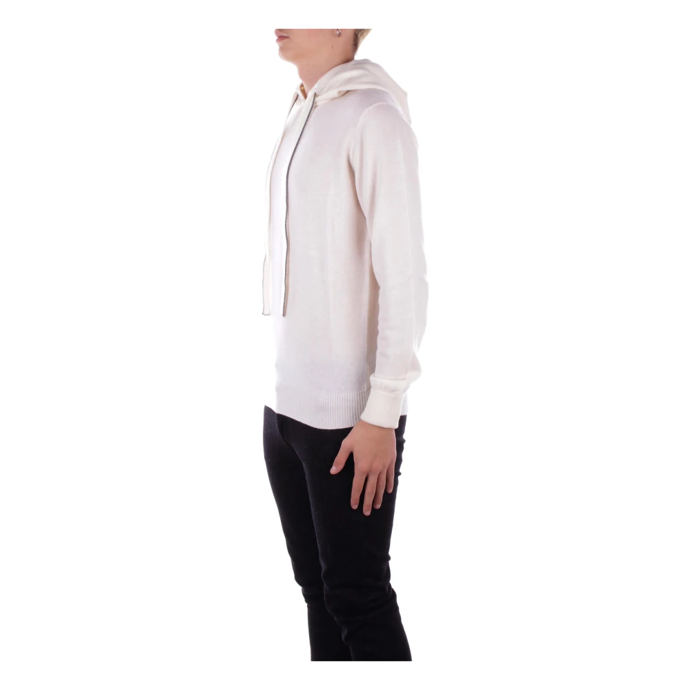 Alpha Studio Hoodie Slim Fit Wol Beige Heren