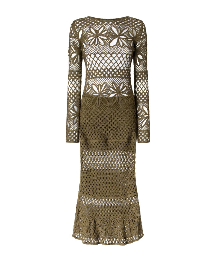 robe-col-rond-vert-olive