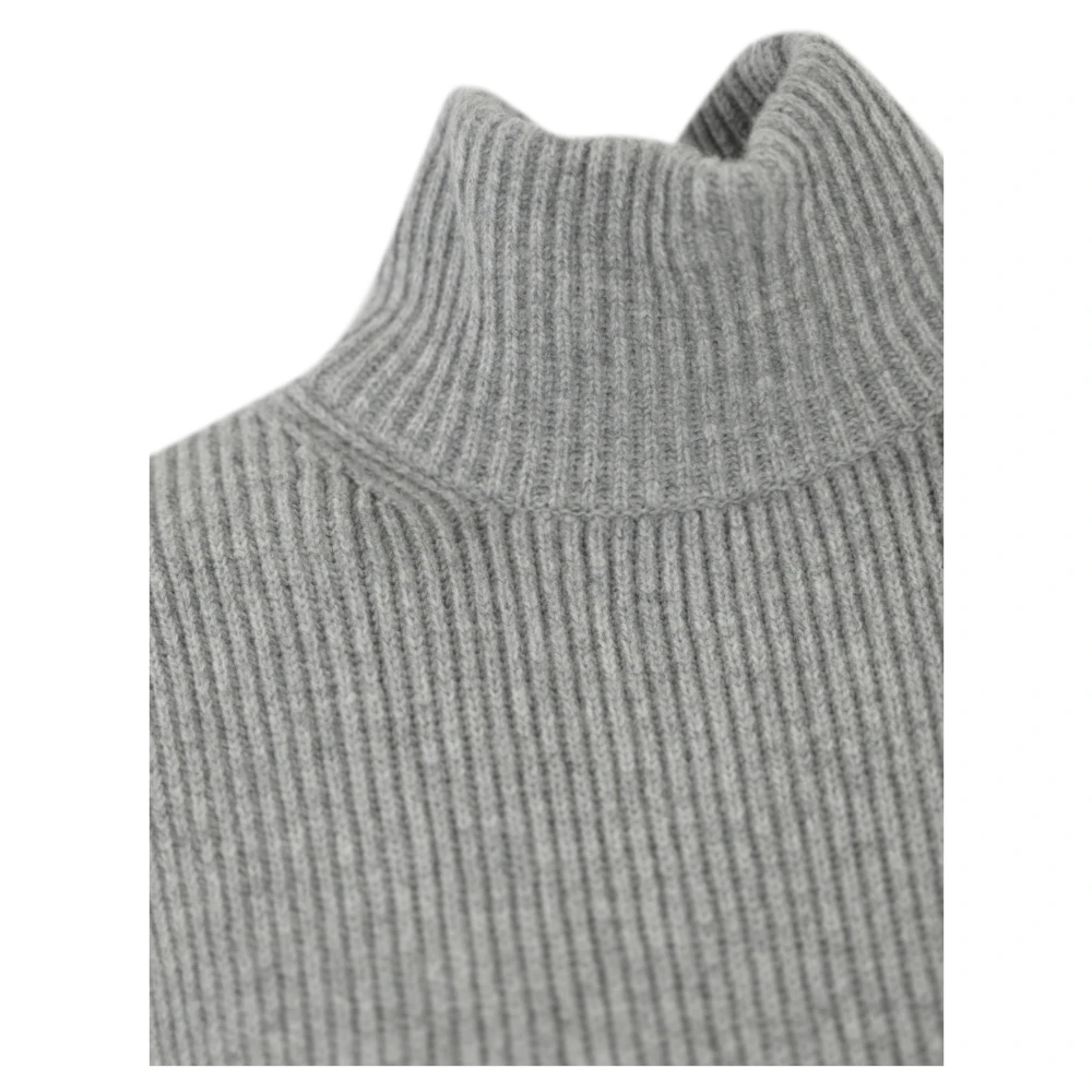 Max Mara Studio Kasjmier Mouwloze Hoge Nek Jas Gray Dames