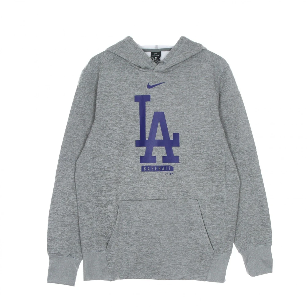 Nike MLB Logo Therma Performance Pullover Hoodie Gray Heren