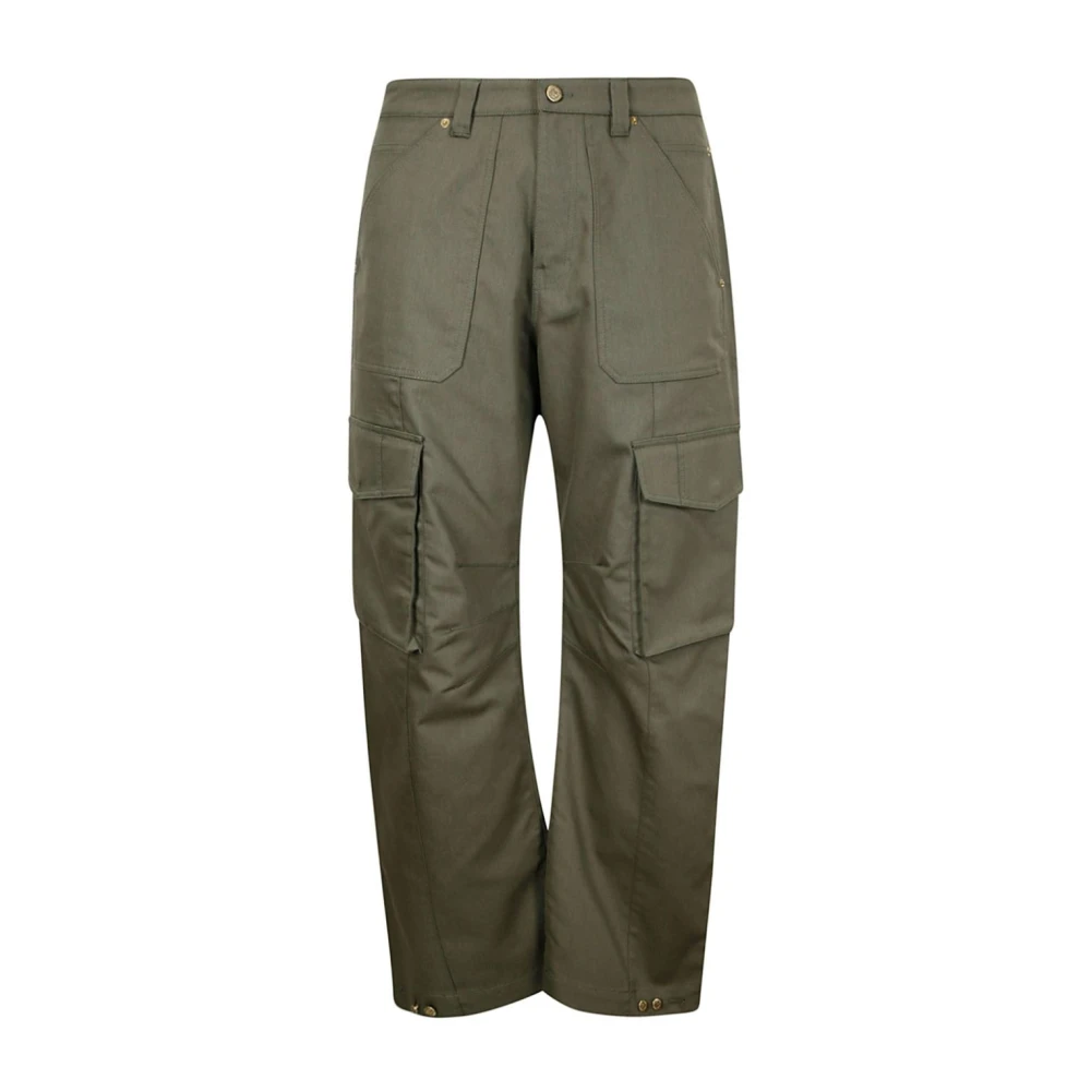 Golden Goose Cargo Straight Trousers Green, Herr