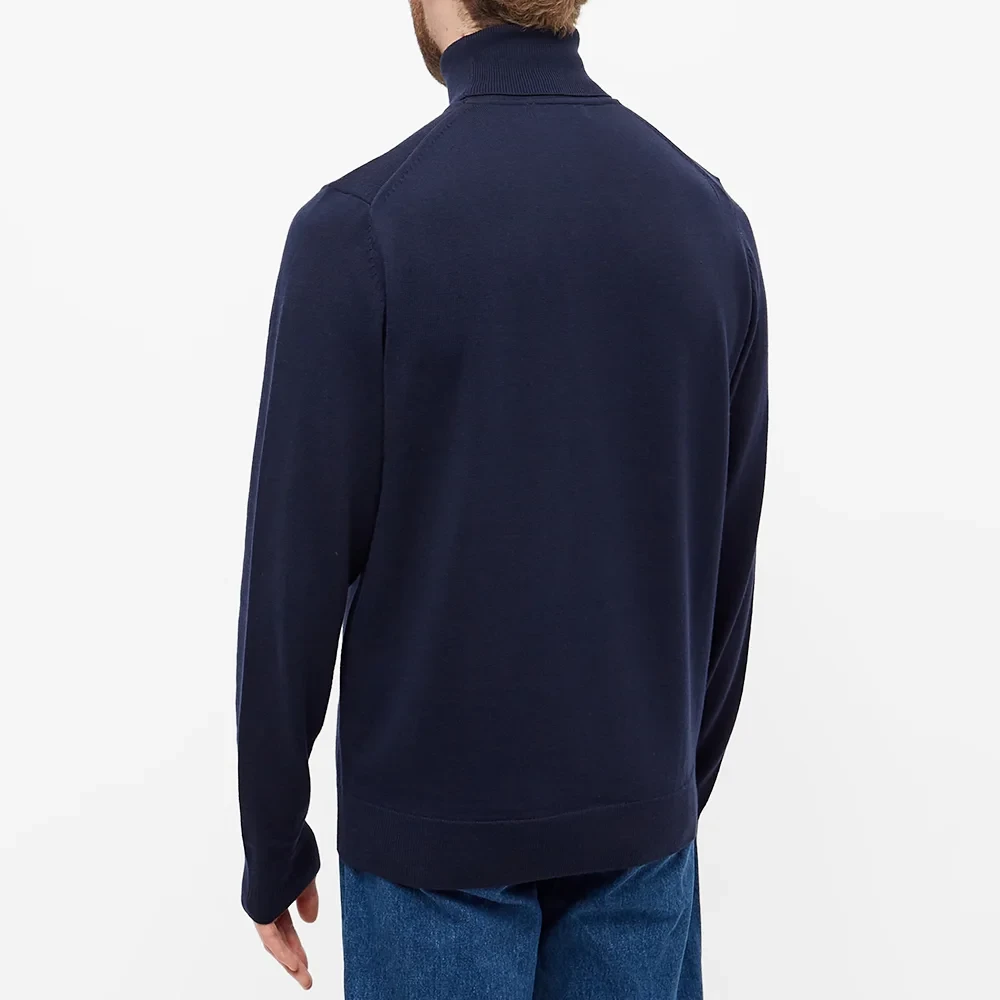 Fred Perry Marineblauwe Roll Neck Coltrui Blue Heren