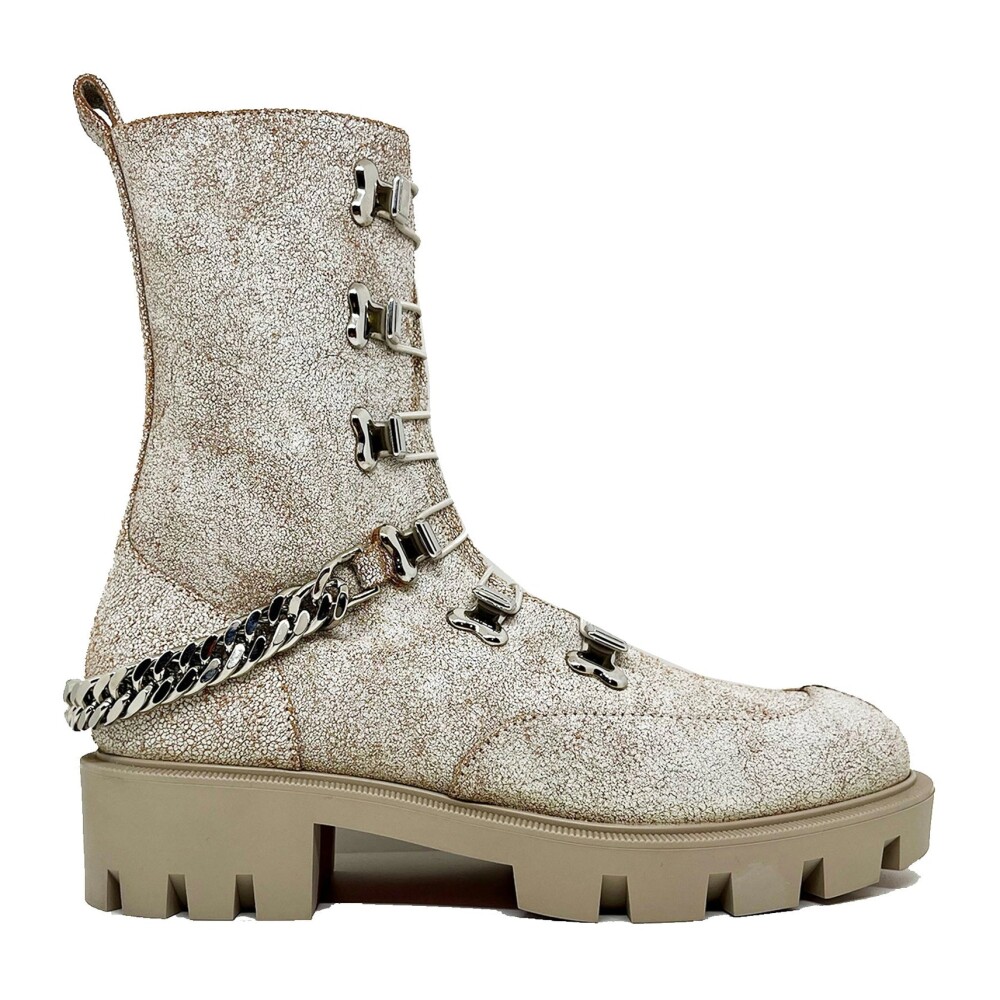 Christian louboutin glitter boots best sale