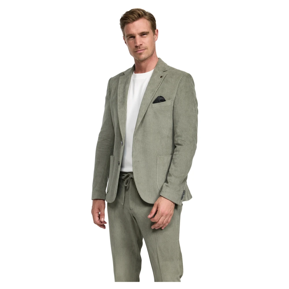 Zuitable Stijlvolle Blazer voor Mannen Green Heren