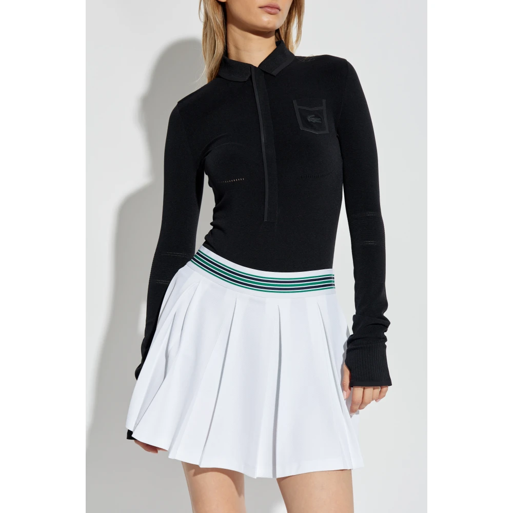 Lacoste Bodysuit met Logo Black Dames
