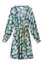 robe-bleue-multicolore-lys