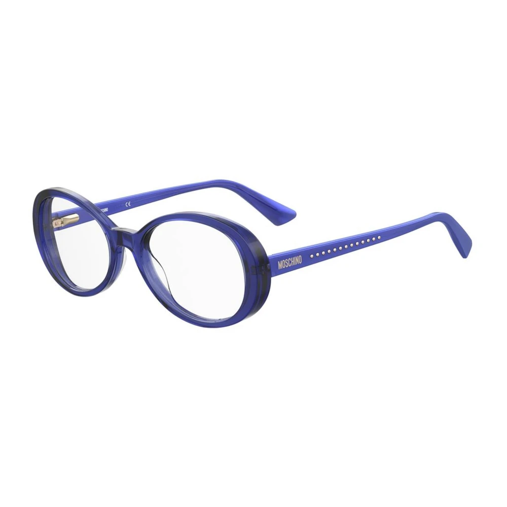 Moschino Blauwe Acetaatframebril Vrouwen Blue Dames