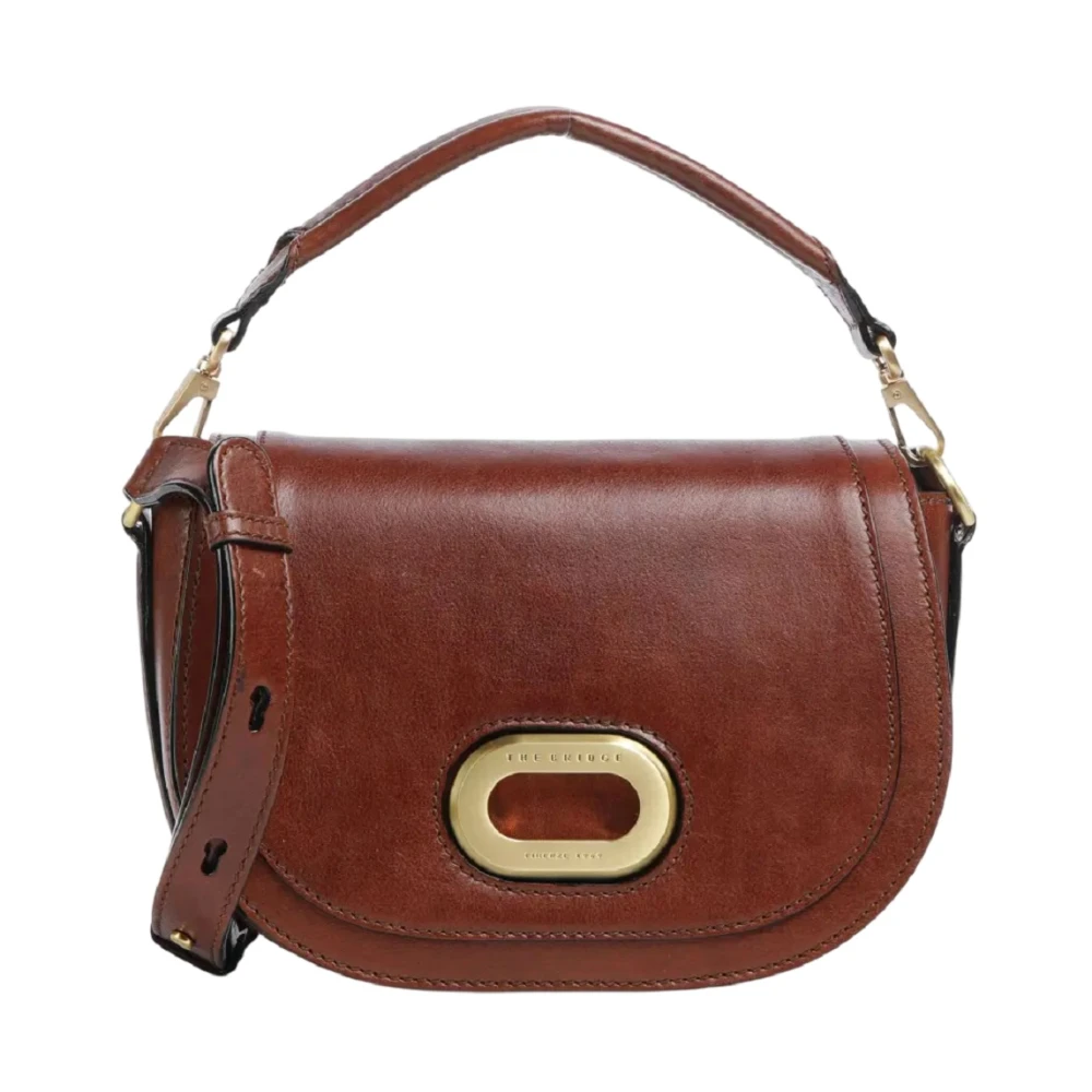 The Bridge Women's Brown Handbags, One Size, Ilaria Cowhide Shoulder Bag
