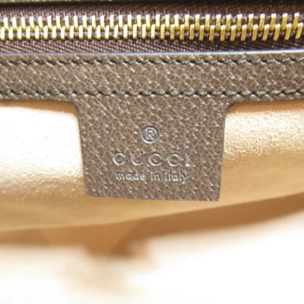 Gucci Vintage Pre-owned Fabric gucci-bags Beige Dames