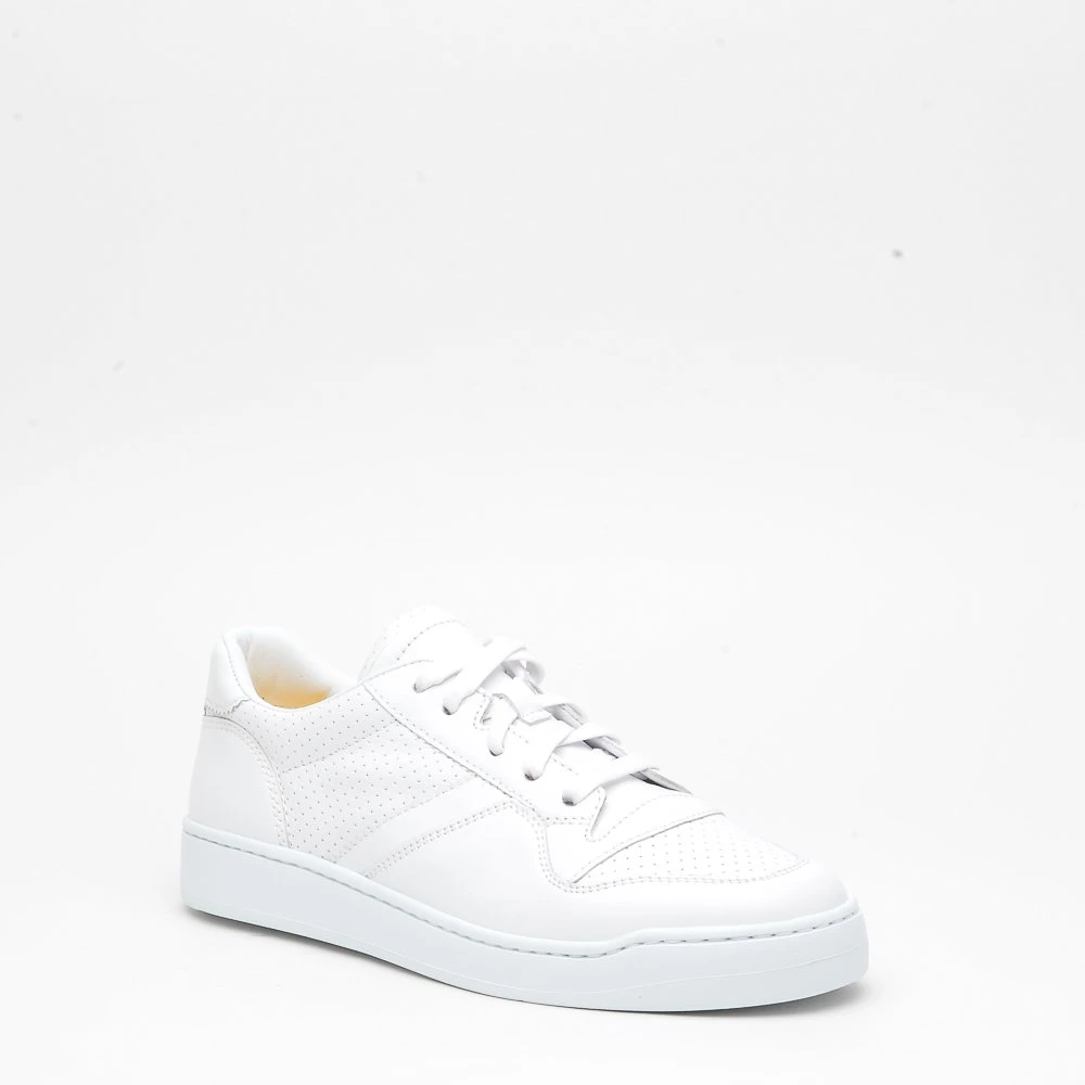 Doucal's Witte Leren Sneakers White Heren