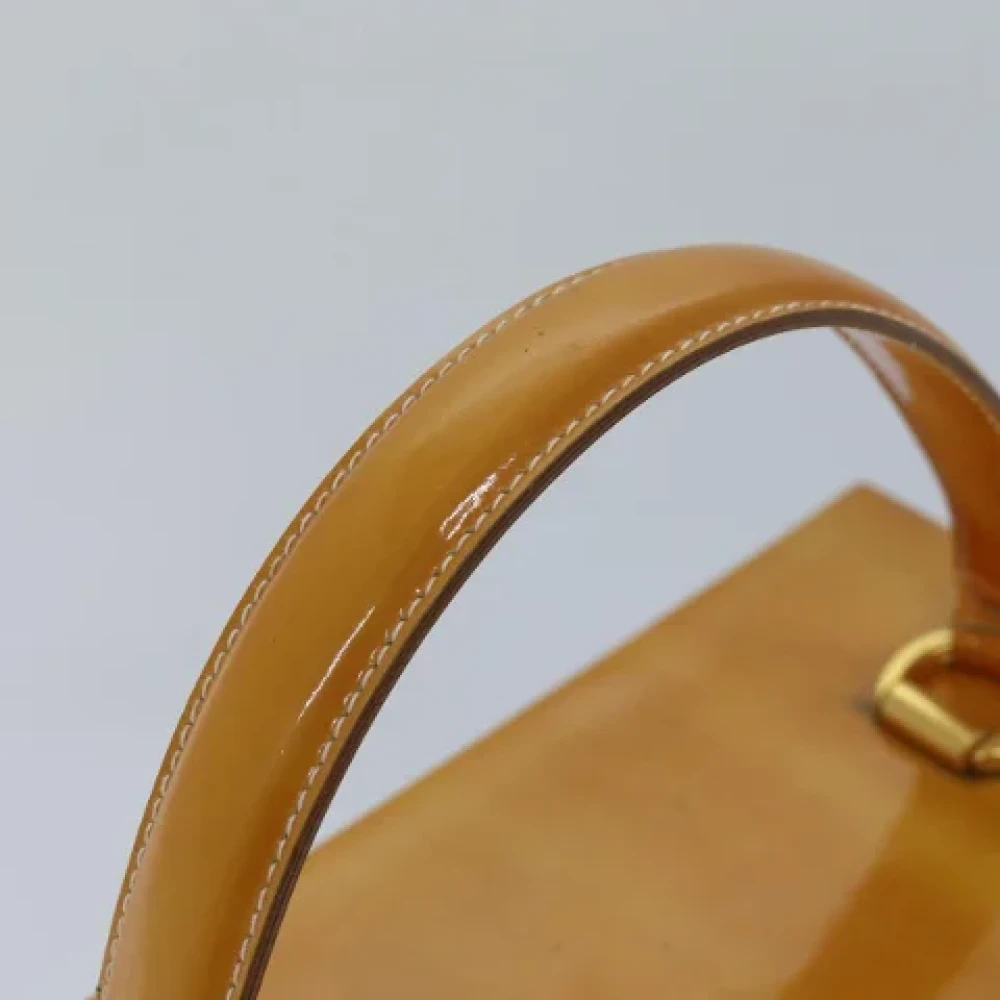 Salvatore Ferragamo Pre-owned Leather handbags Yellow Dames