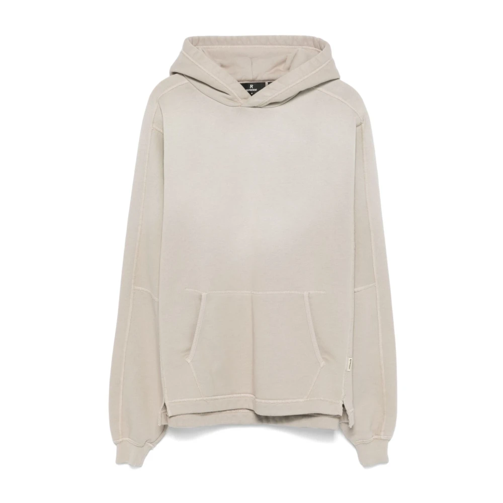 Represent Beige Hoodie met Zichtbare Naden Beige Heren