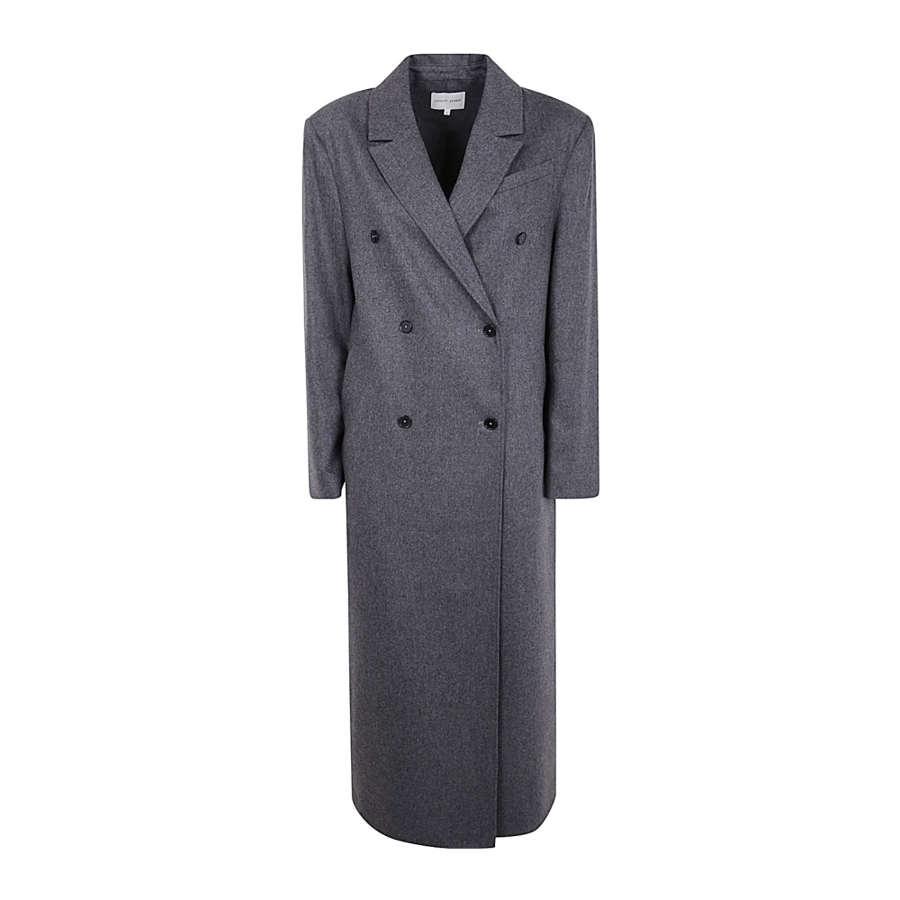 Loulou Studio Grijze wollen jas voor vrouwen Gray Dames