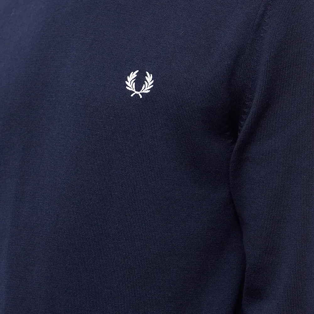 Fred Perry Marineblauwe Roll Neck Coltrui Blue Heren