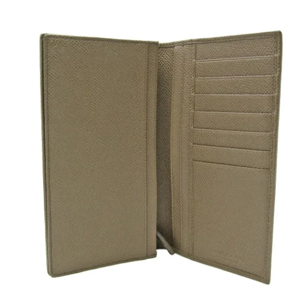 Bvlgari Vintage Pre-owned Leather wallets Brown Dames