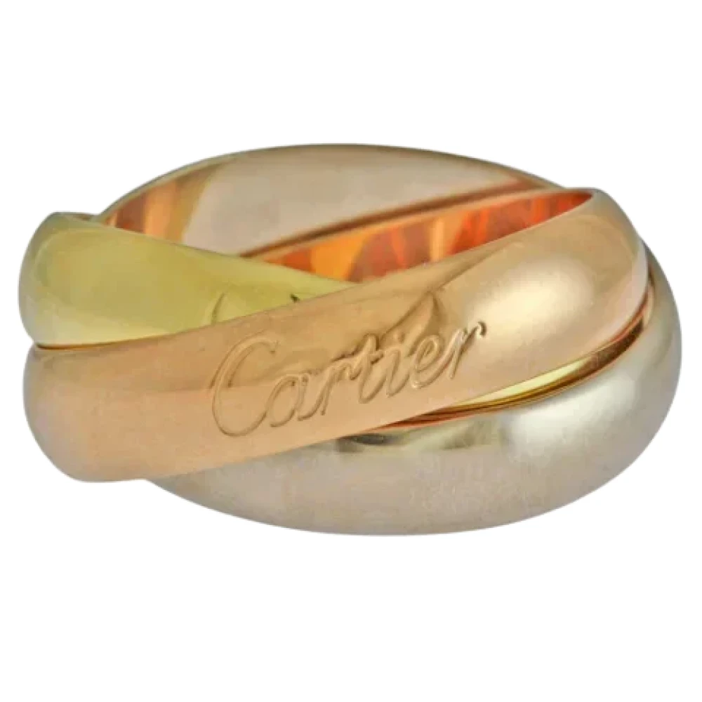 Cartier Vintage Pre-owned Vitt guld ringar Yellow, Dam