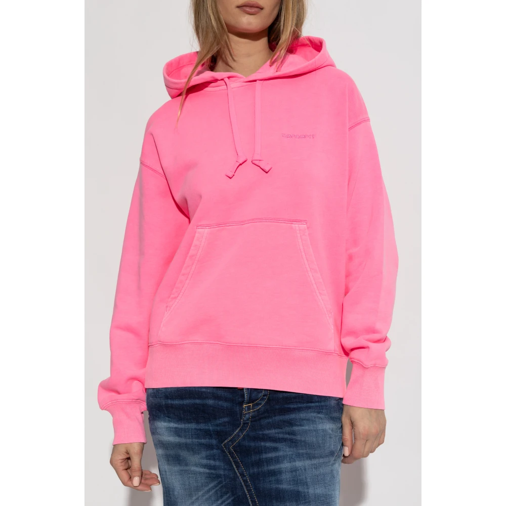 Carhartt WIP Sweatshirt met logo Pink Dames
