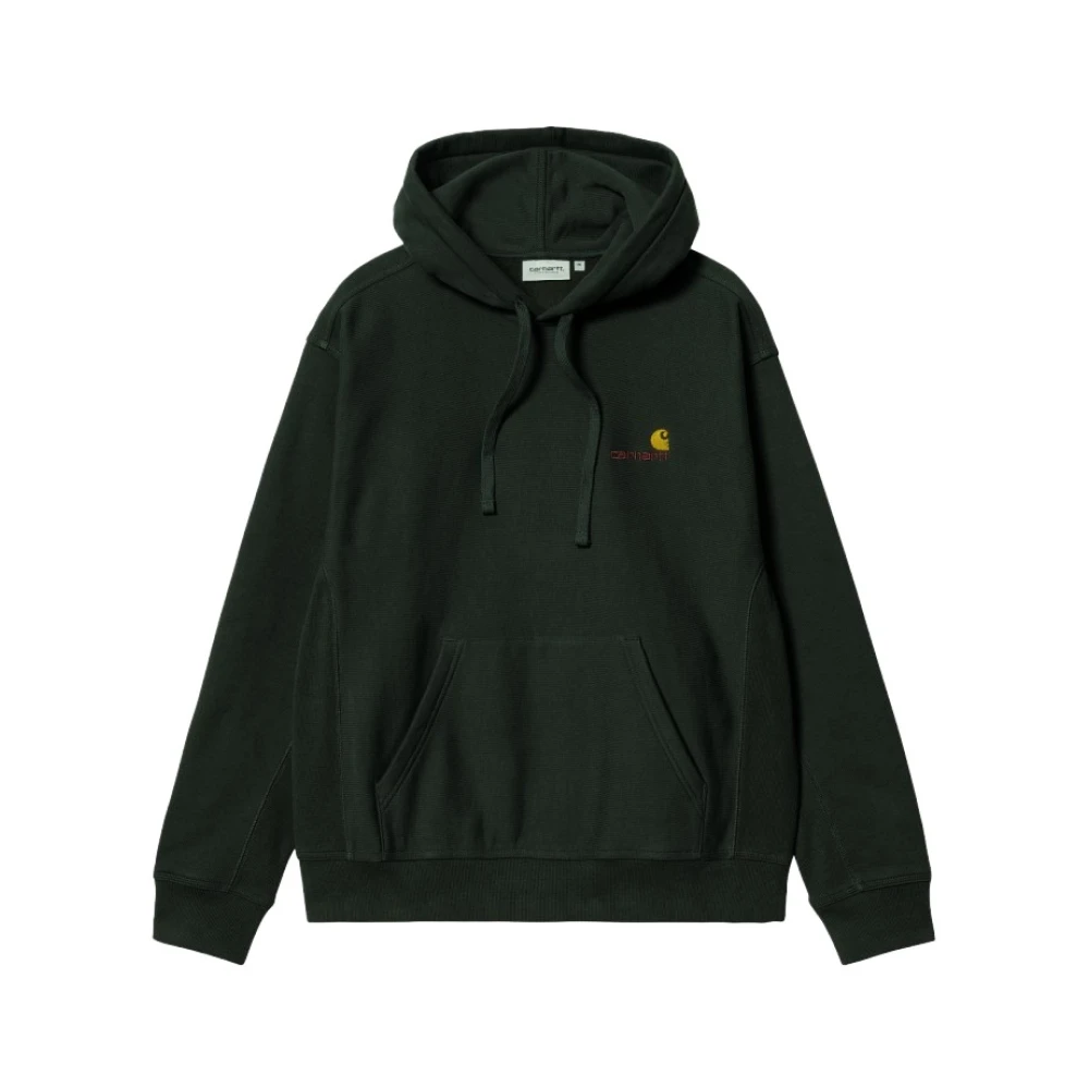 Carhartt Wip Uomo Nero Hooded American Script - Immagine 5