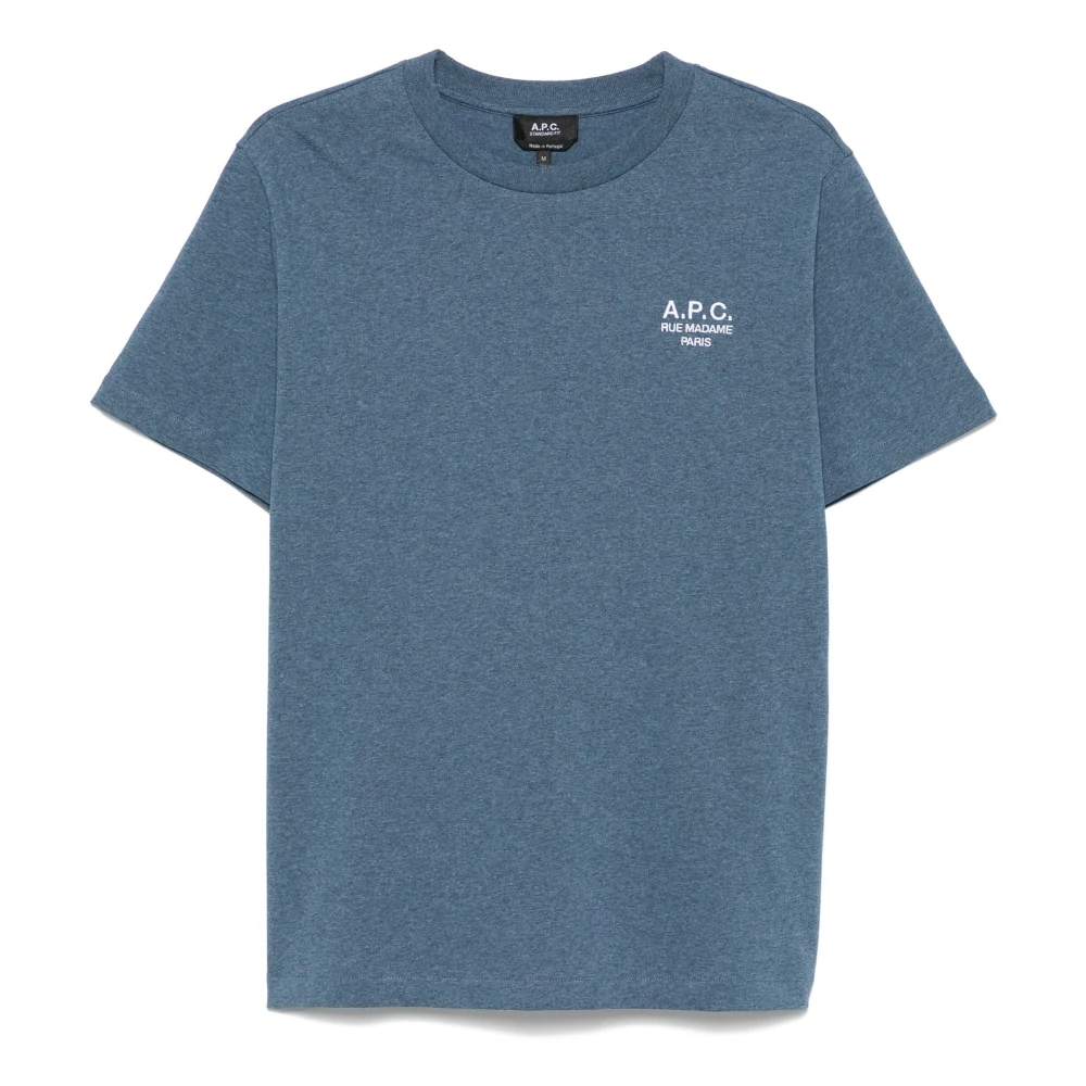 A.p.c. Katoenen T-shirt met Designerscode Blue Heren