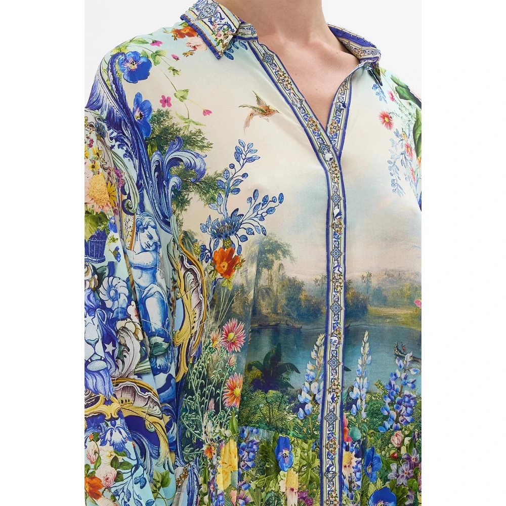 Camilla Zijden gelaagde korte jurk Wall To Wall Wonders Multicolor Dames