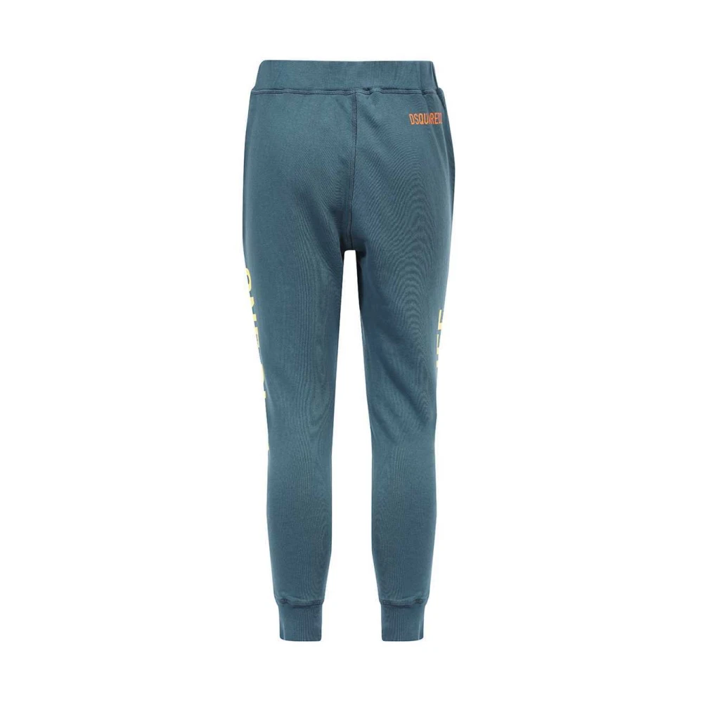 Dsquared2 Sweatpants met bedrukt logo Green Heren