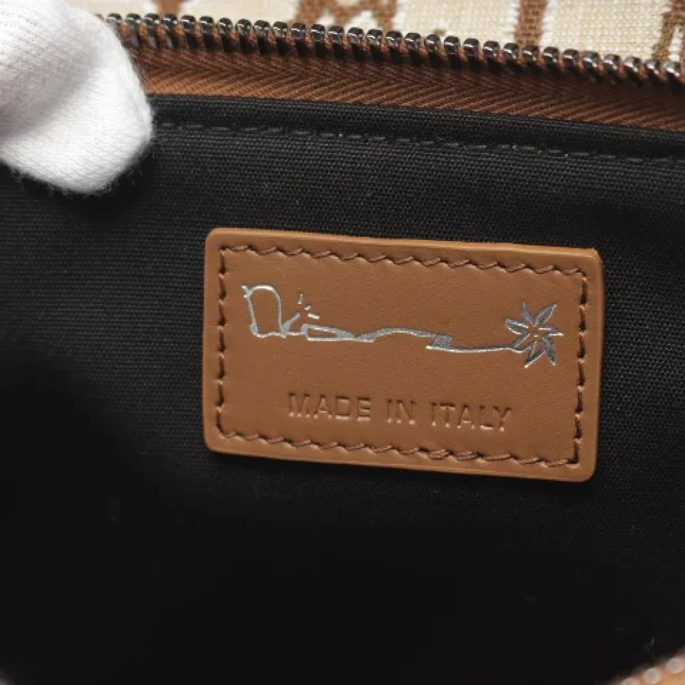 Dior Vintage Pre-owned Cotton dior-bags Beige Dames