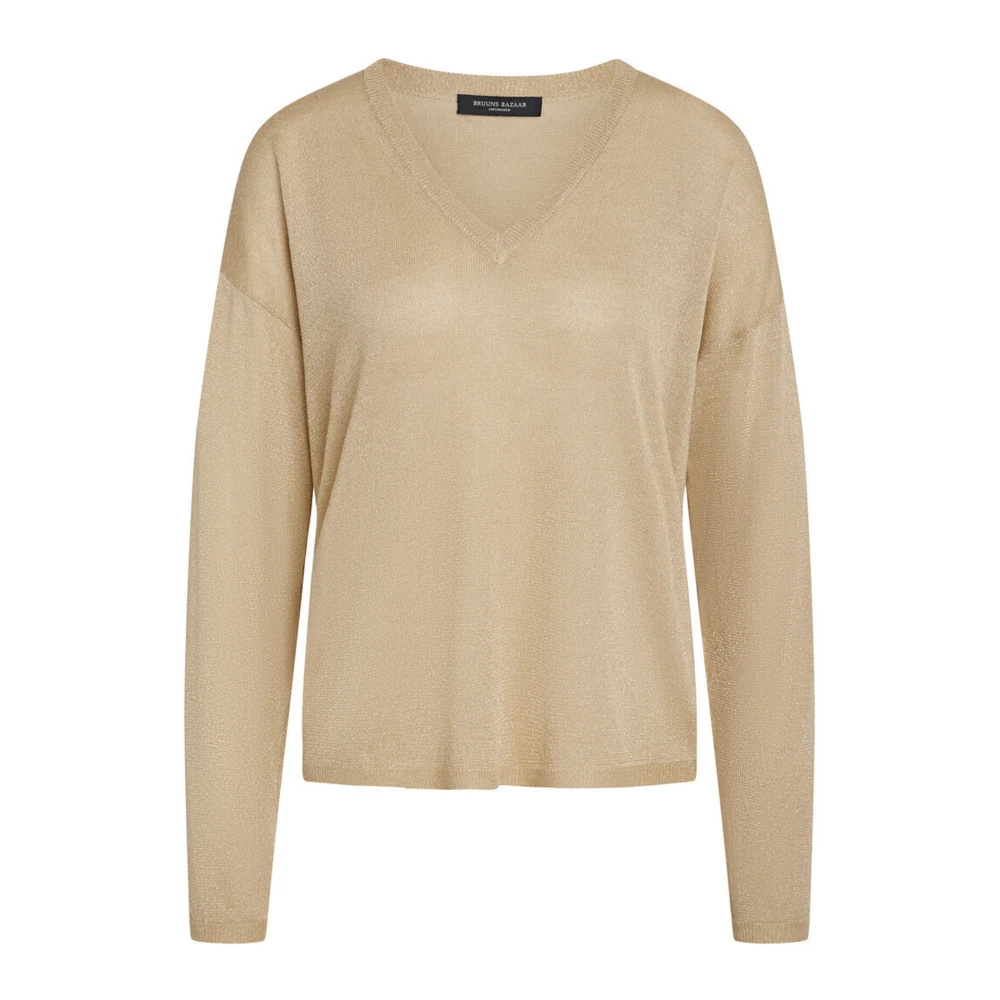 Bruuns Bazaar Anemonesbbmarlia Gebreide Trui Goud Yellow Dames