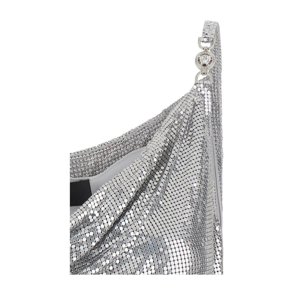 Versace Metalen Mesh Jurk in Grijs Gray Dames