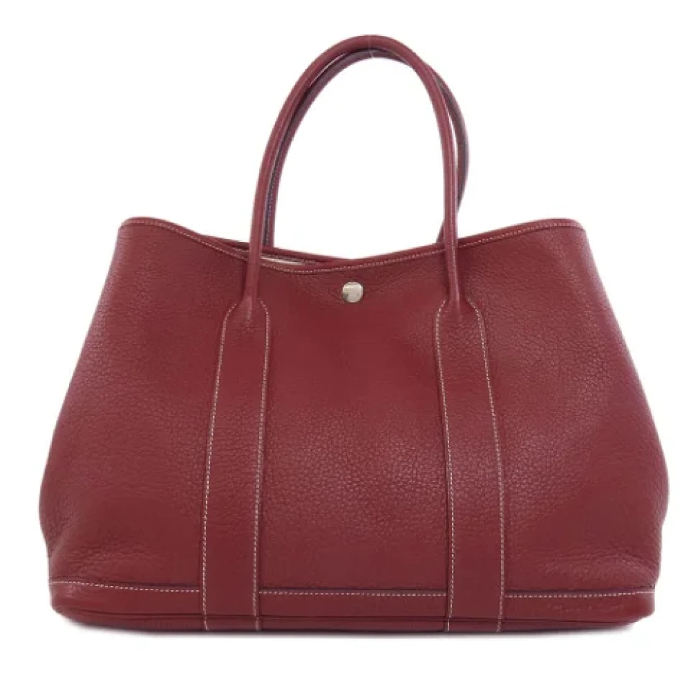Hermès Vintage Pre-owned Fabric handbags Red Dames