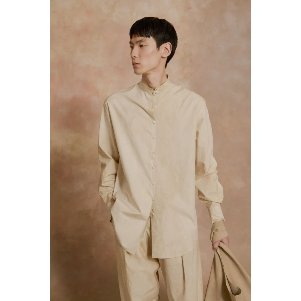 Cortana Yoko beige maltinto popeline overhemd Beige Dames