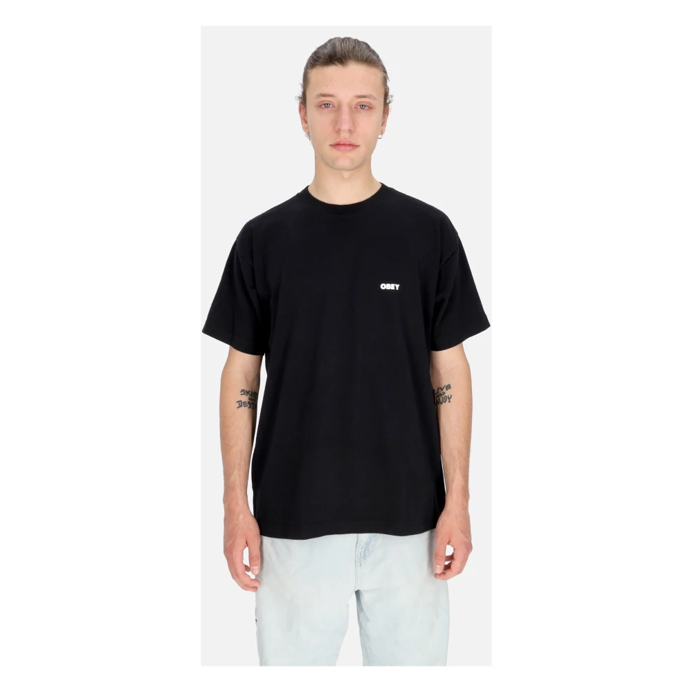 Obey Gedurfd Icoon Zwart T-shirt Black Heren