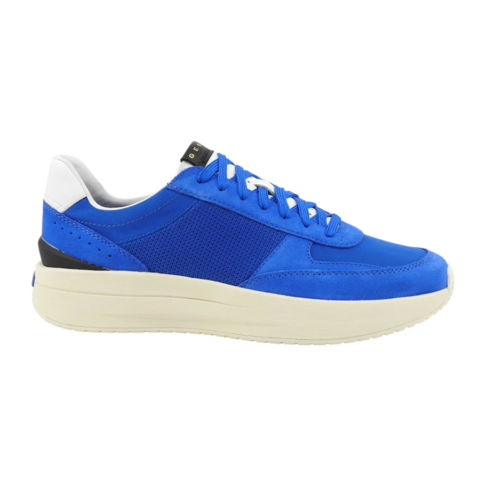 Geox Mannelijk Blauw Schoenen Heren, 43 Eu, Leer, Sneakers