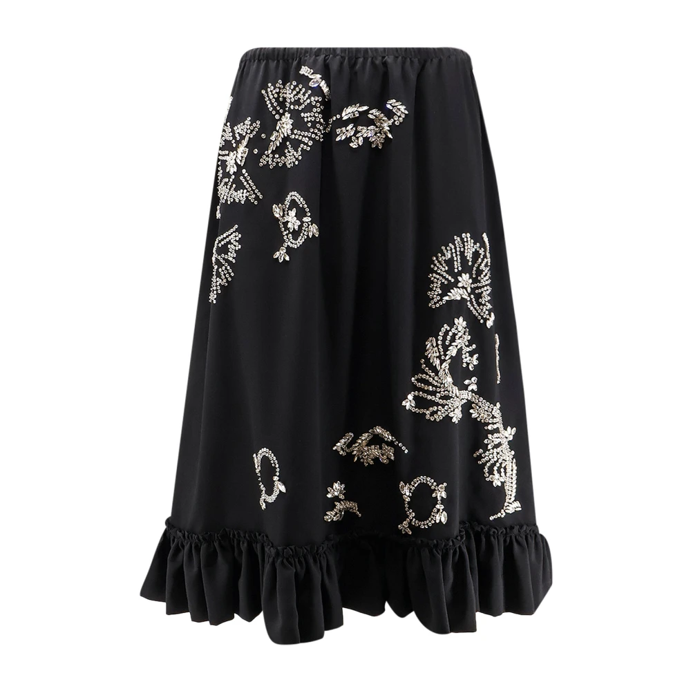 Dries Van Noten Women's Black Maxi Skirts, Xs, Skirts