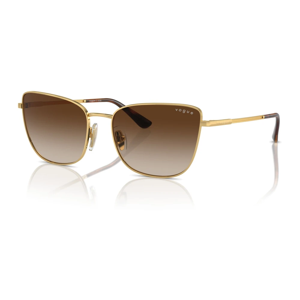 Vogue Women's Gold/Brown Shaded Sunglasses