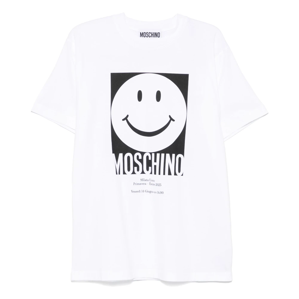 Moschino Uomo Bianco Top, M, New,