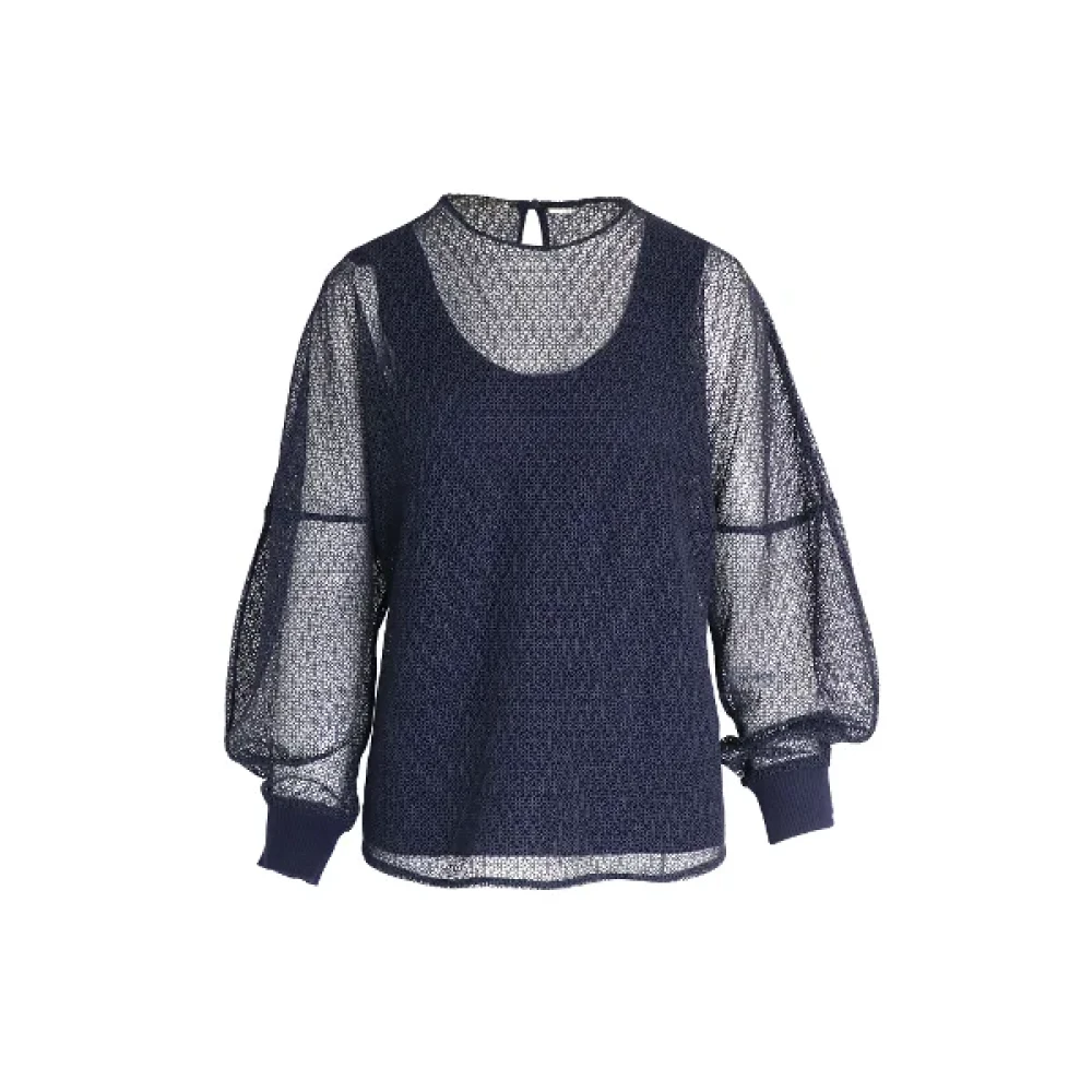 Chloé Pre-owned Polyester tops Blue Dames
