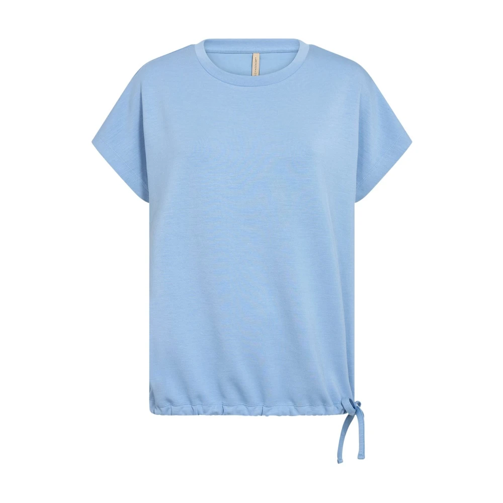 Soyaconcept Casual Shirt met Ronde Hals en Stoer Detail Blue Dames