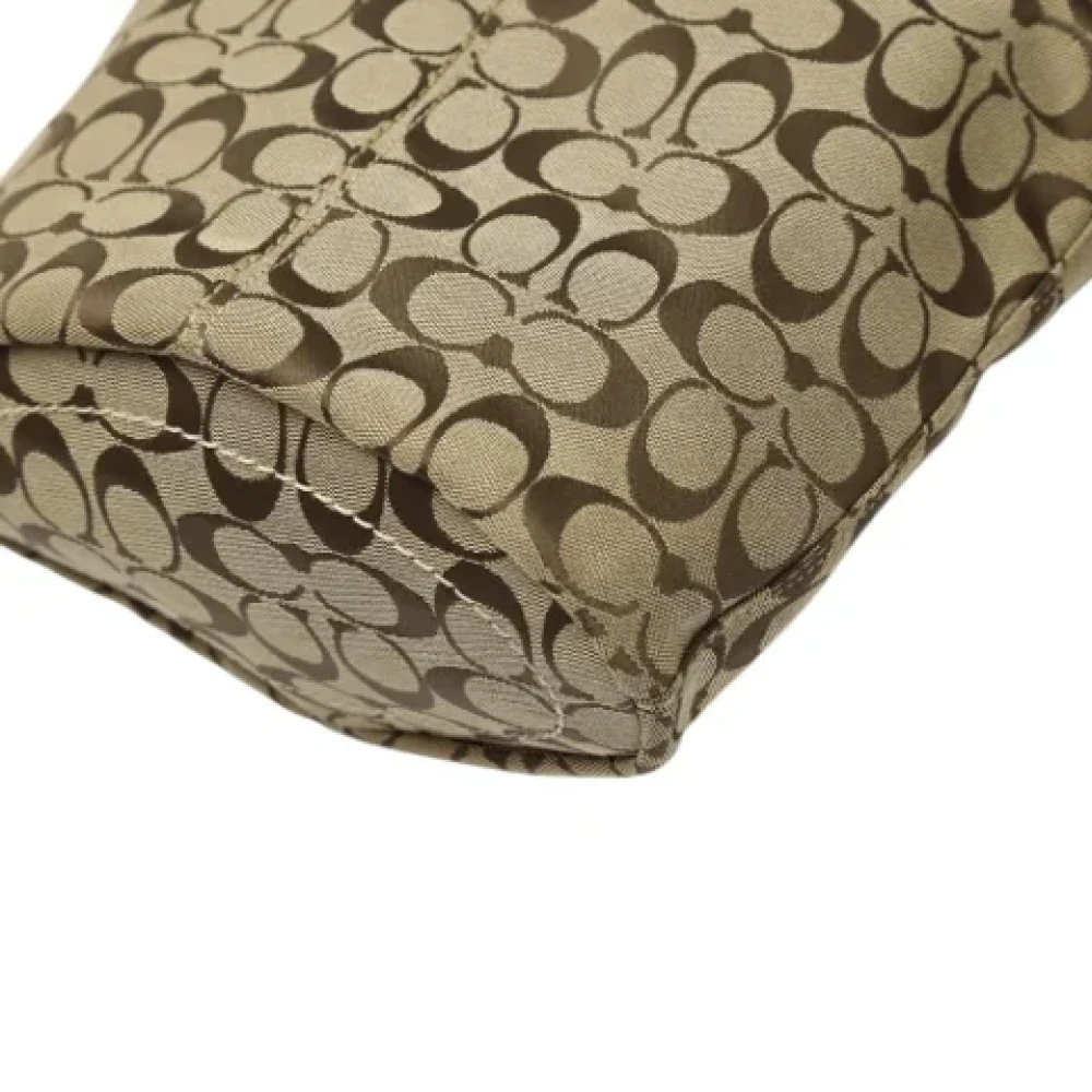 Coach Pre-owned Fabric shoulder-bags Brown Dames
