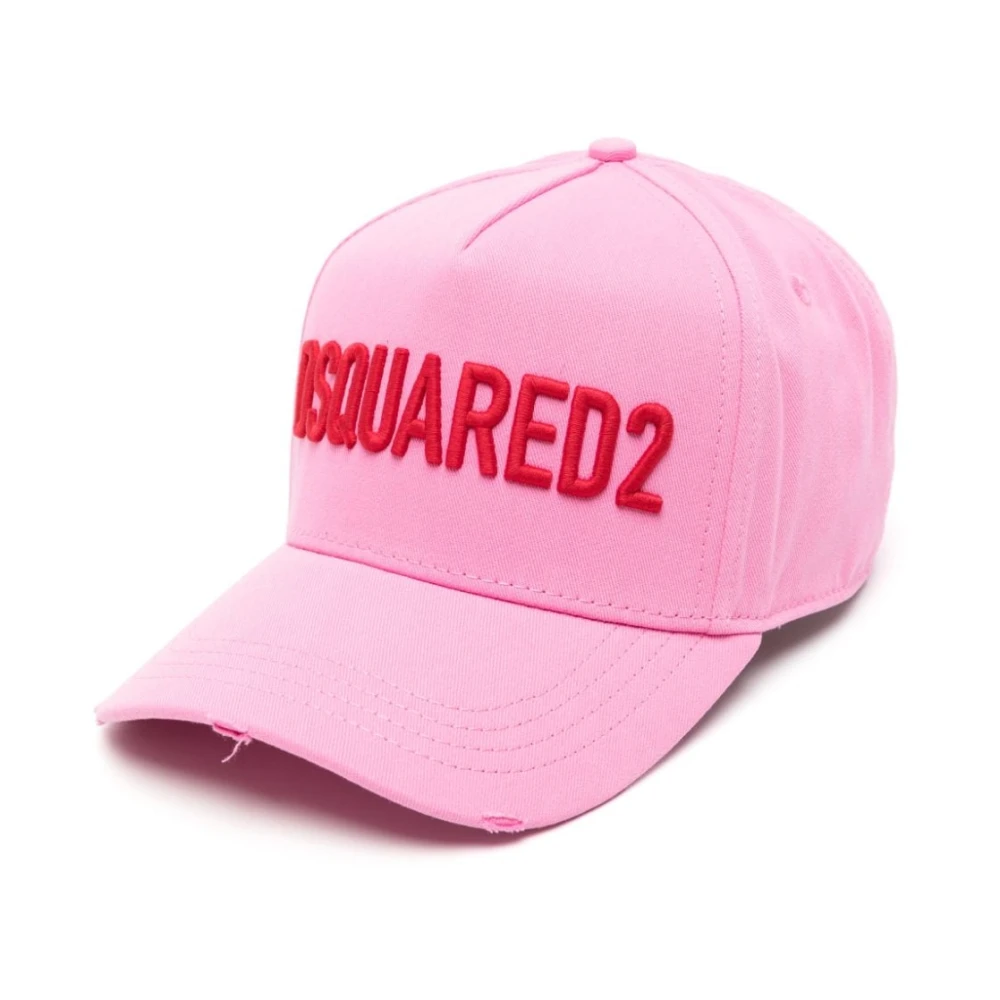 Dsquared2 Rosa Rosso Baseball Cap Pink Dames