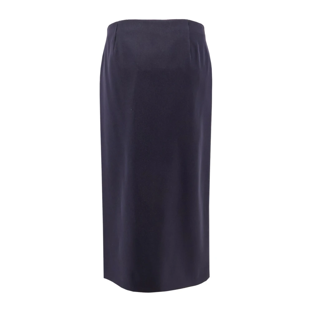 The Row Midi rok met wikkel sluiting knopen Blue Dames