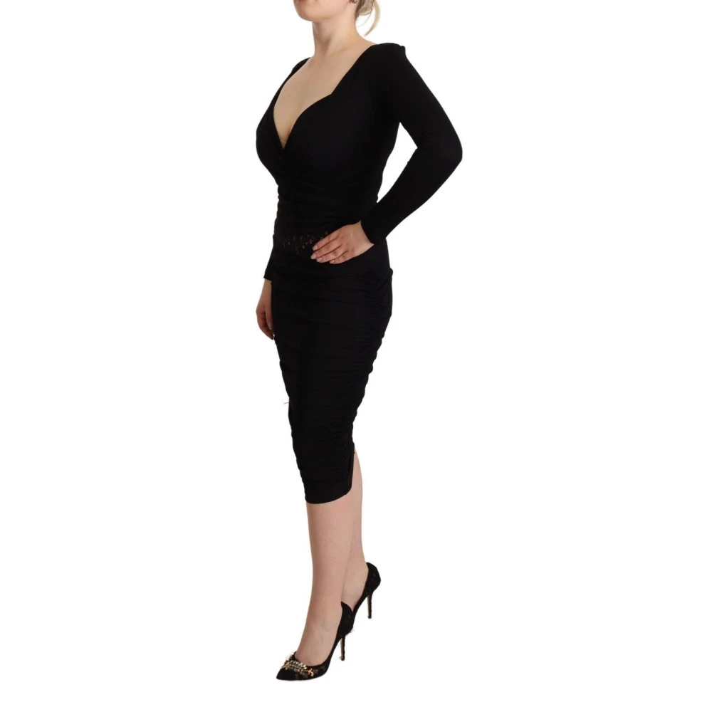 Gianfranco Ferré Chic Sweetheart Zwart Jurk Elegant Black Dames