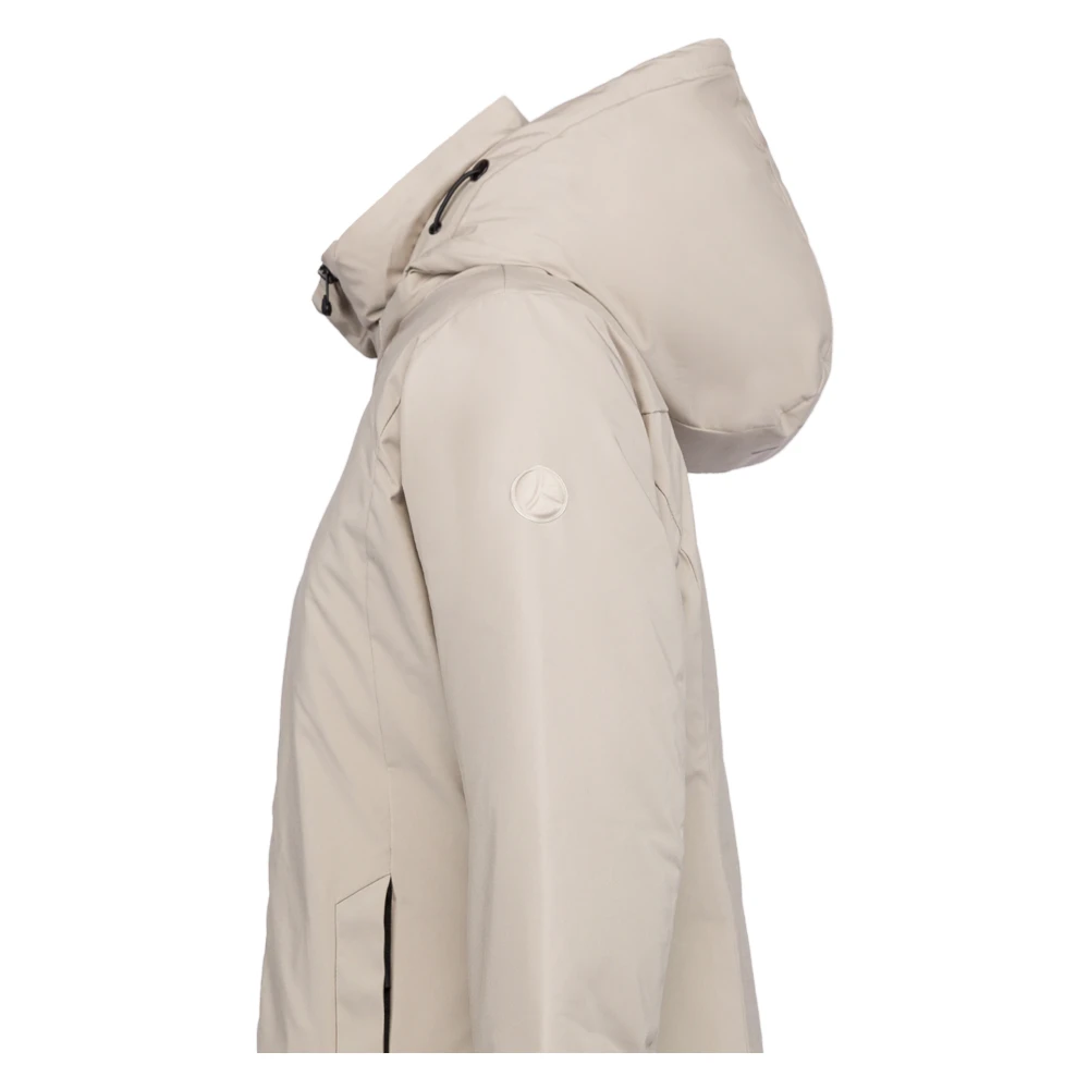 People of Shibuya Lange Parka met Wollen Voering Beige Dames