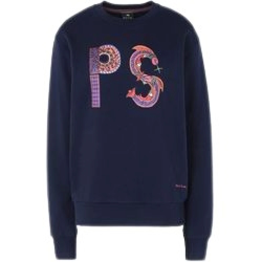 PS By Paul Smith Sweatshirt met logo print Blue Heren