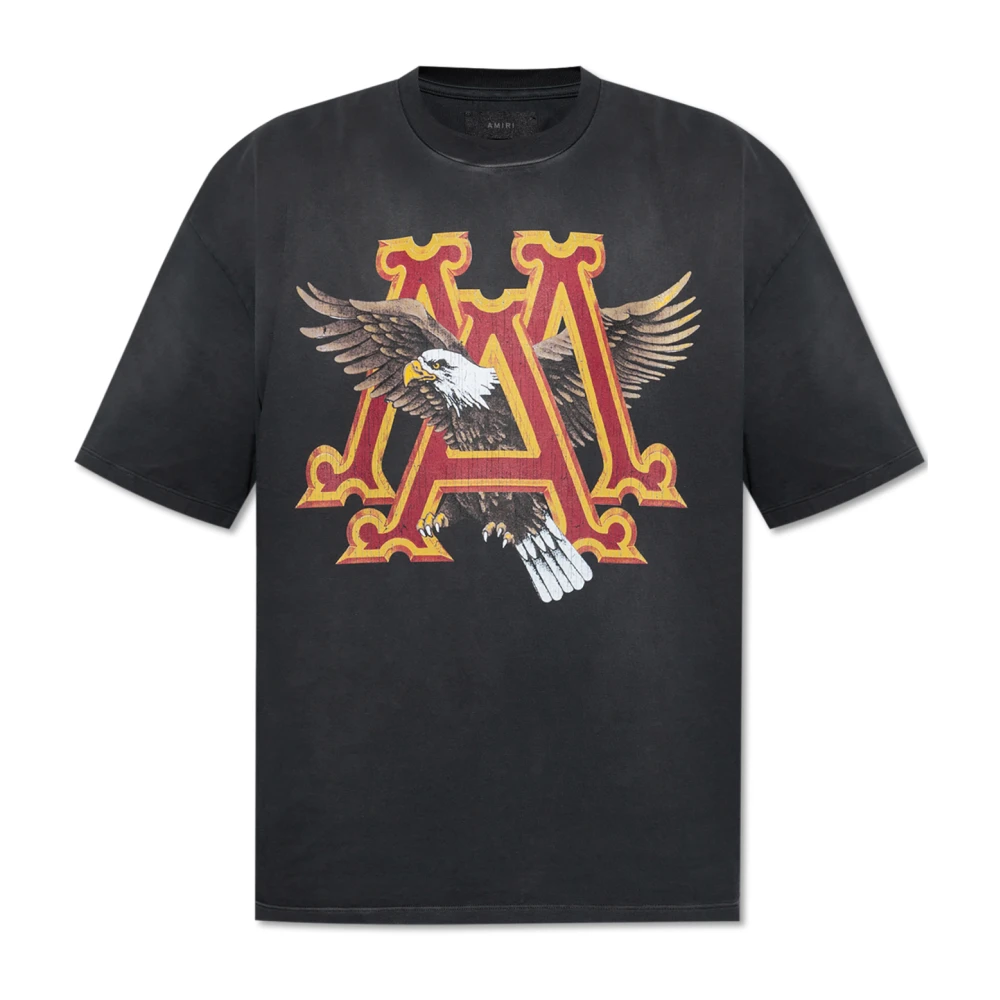 Amiri, T-Shirts, male, Gray, L, Printed T-shirt