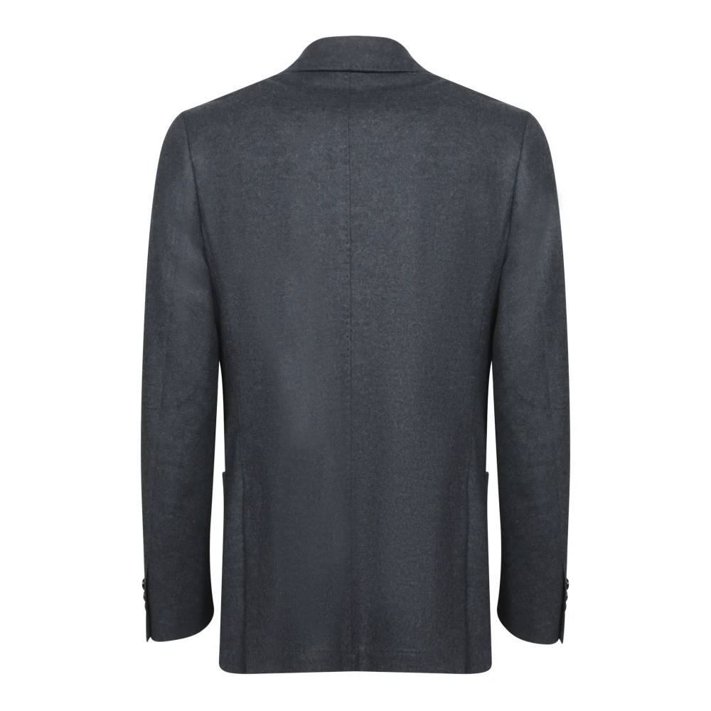 Canali Grijze Blazer Klassieke Stijl Gray Heren