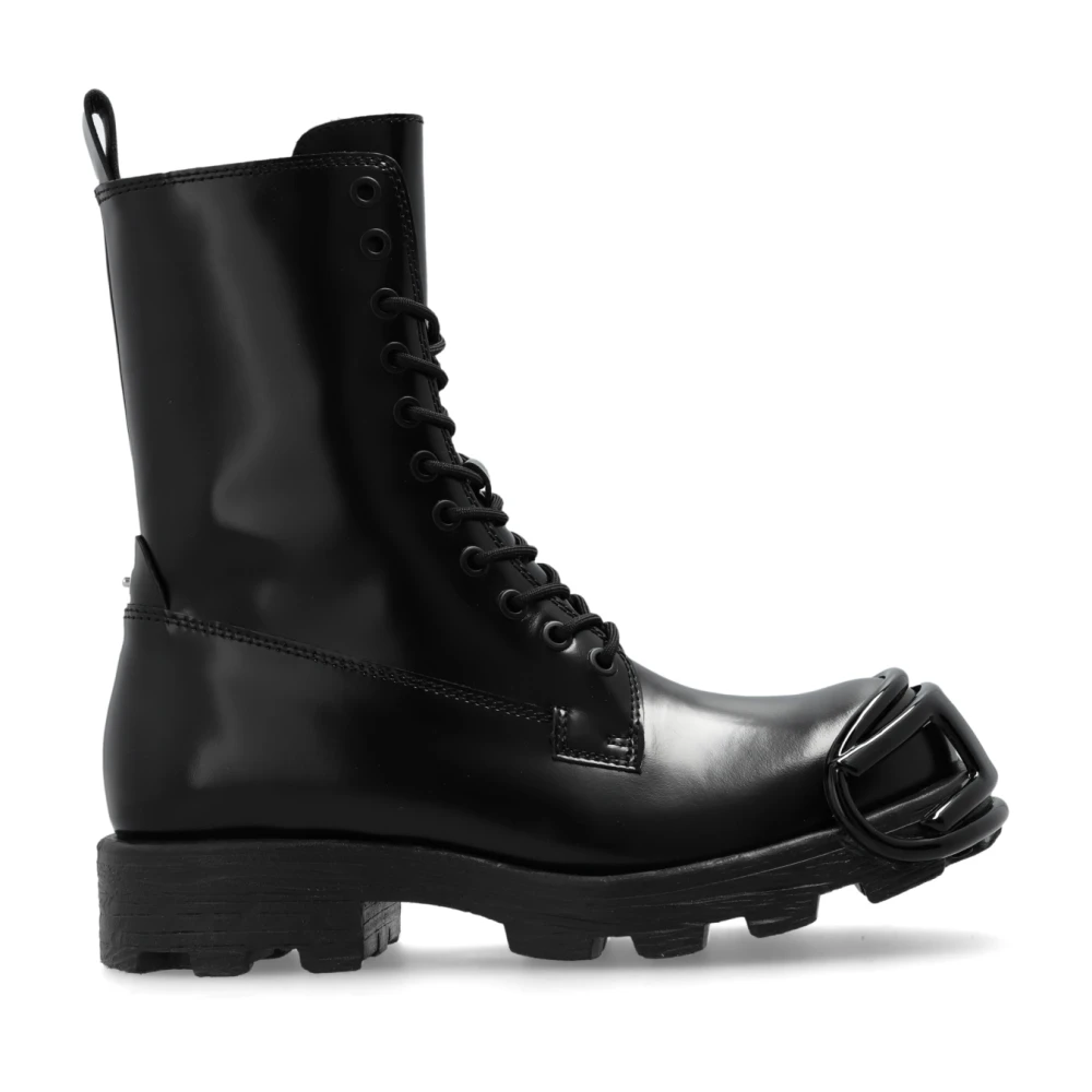 Diesel Donna Nero Scarpe, 45 Eu, New,