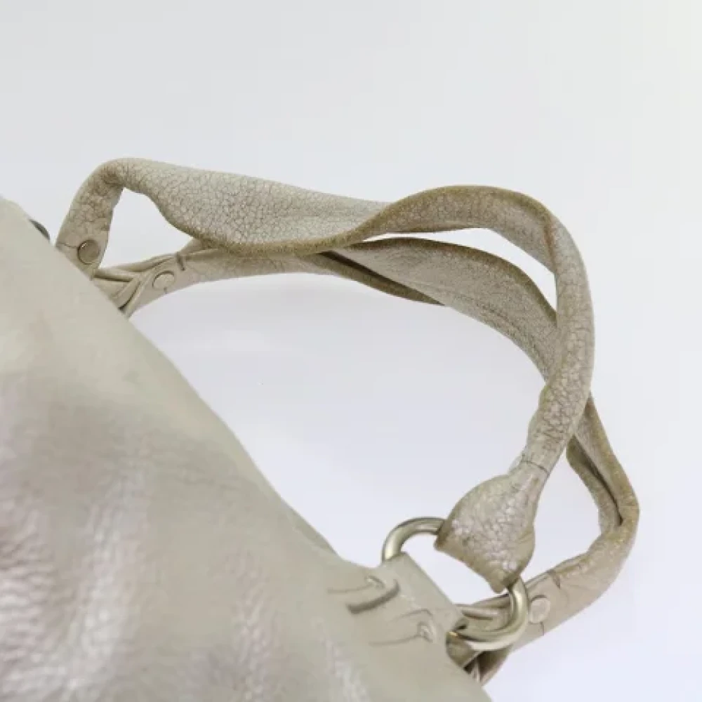 Celine Vintage Pre-owned Leather celine-bags Beige Dames