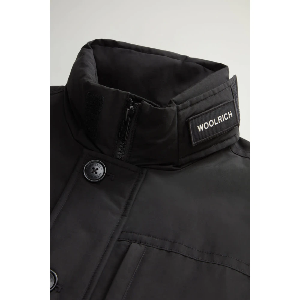 Woolrich Zwarte Ramar Vest voor Mannen Black Heren